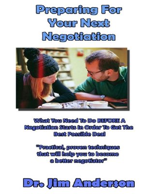cover image of Preparing for Your Next Negotiation